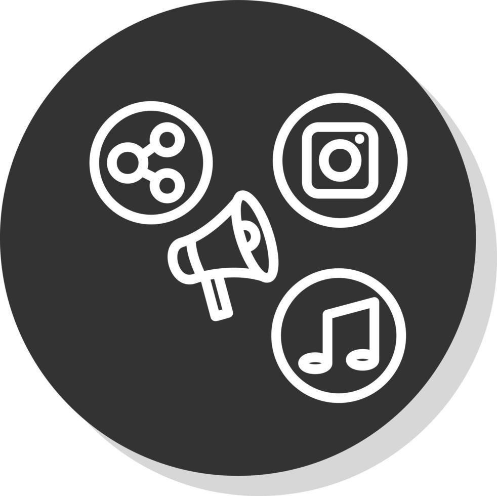 Social Media Marketer Vector Icon Design