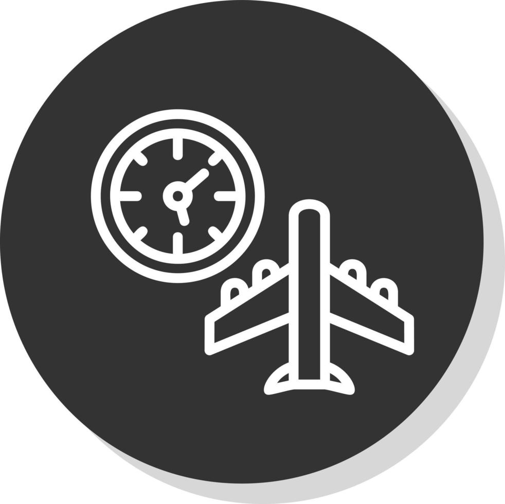 diseño de icono de vector de desfase horario