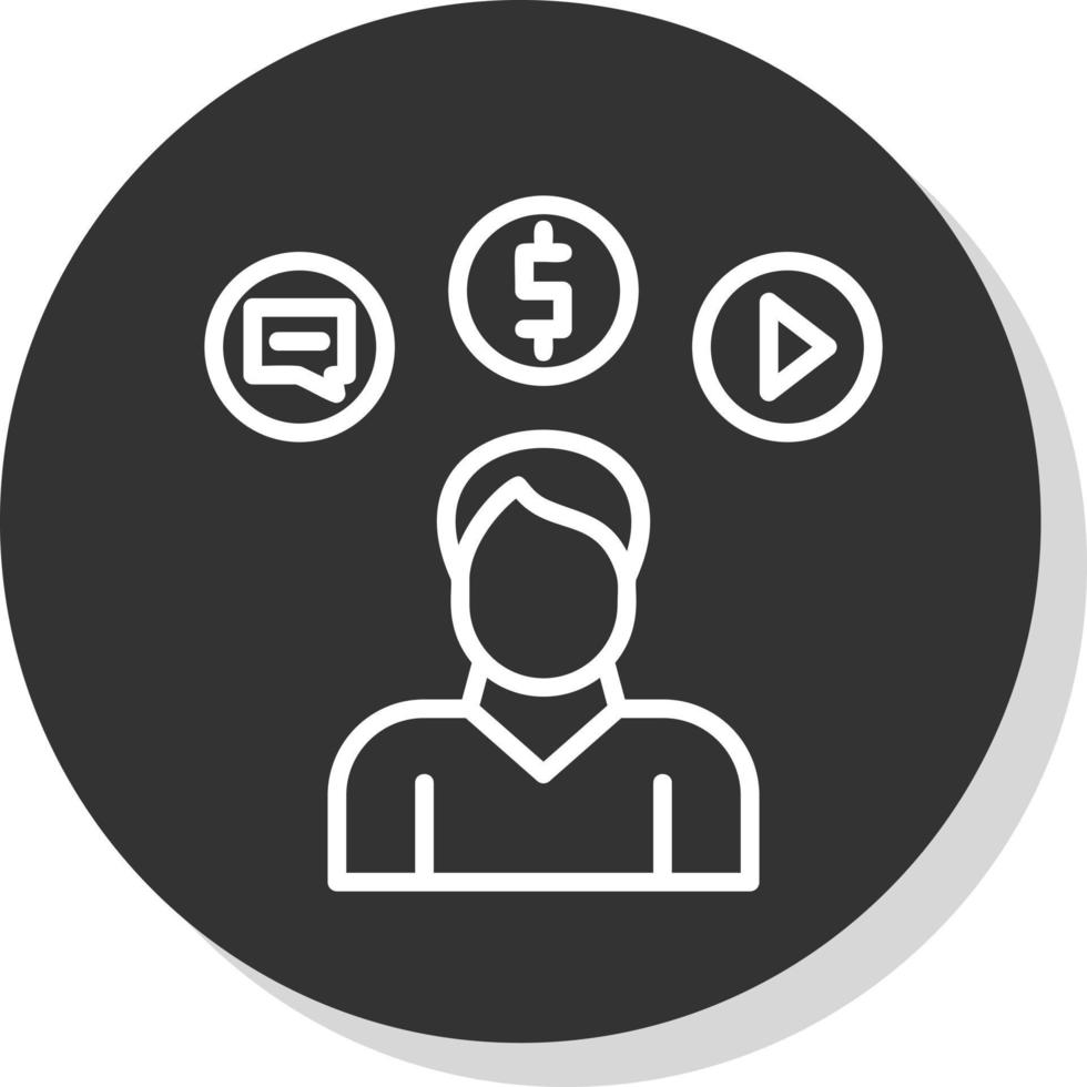 Consumer Behavior Vector Icon Design