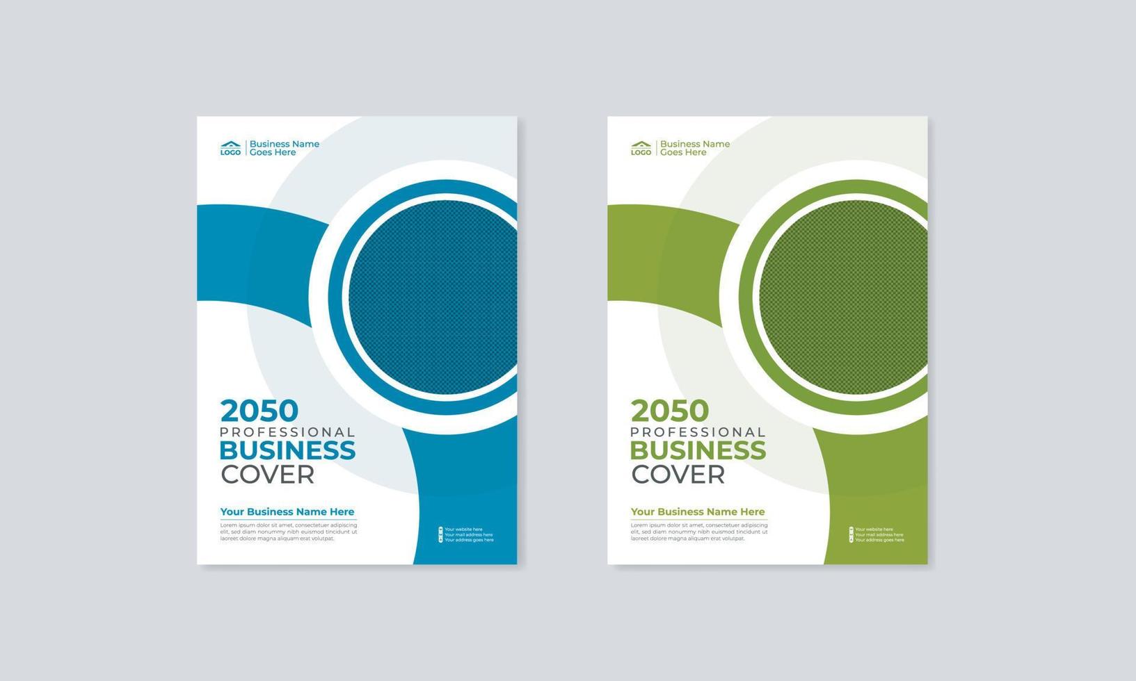 Annual report cover template or Vector business corporate book cover design template