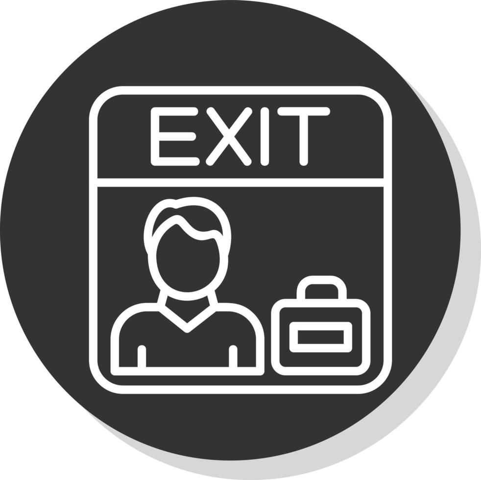 Exit Interview Vector Icon Design