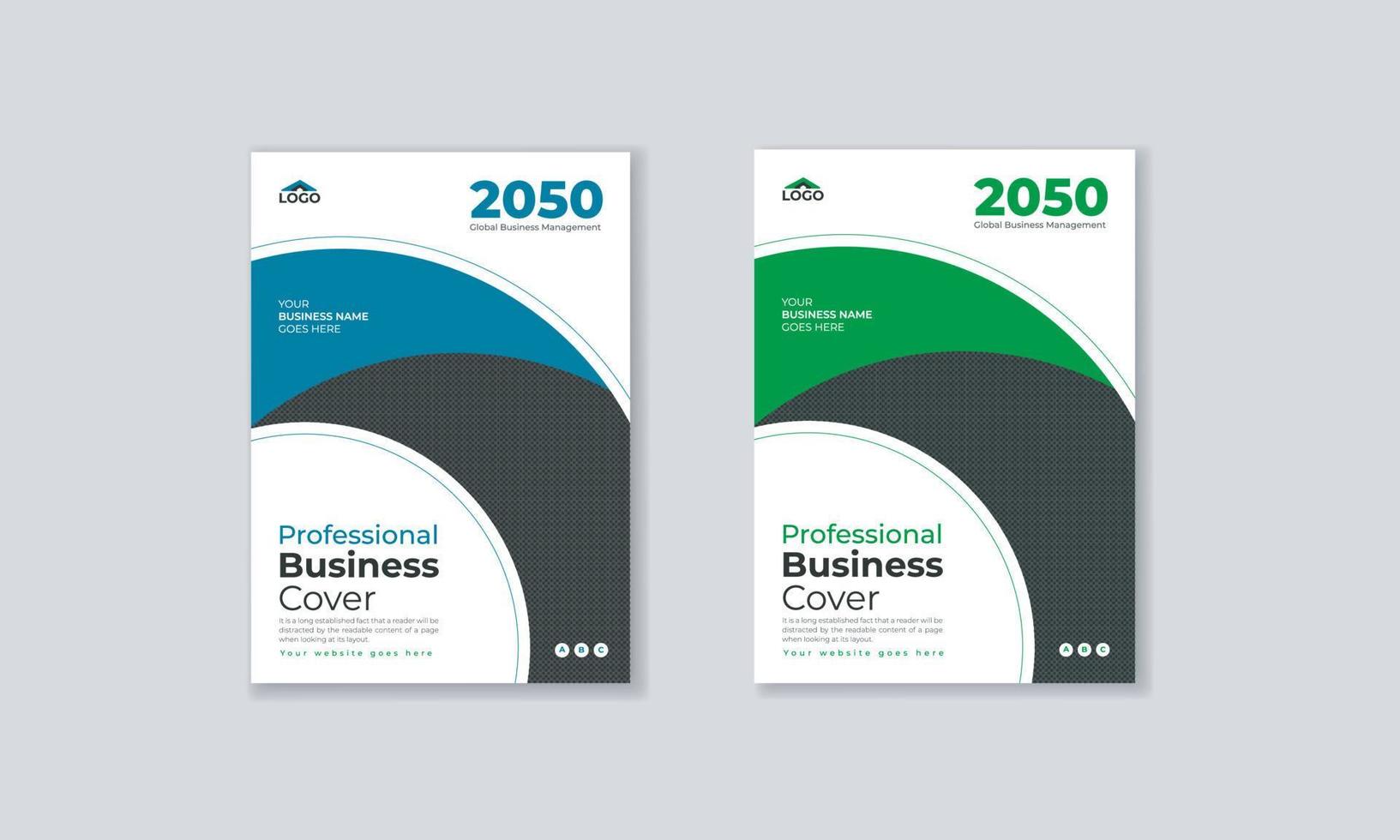 Annual report cover template or Vector business corporate book cover design template