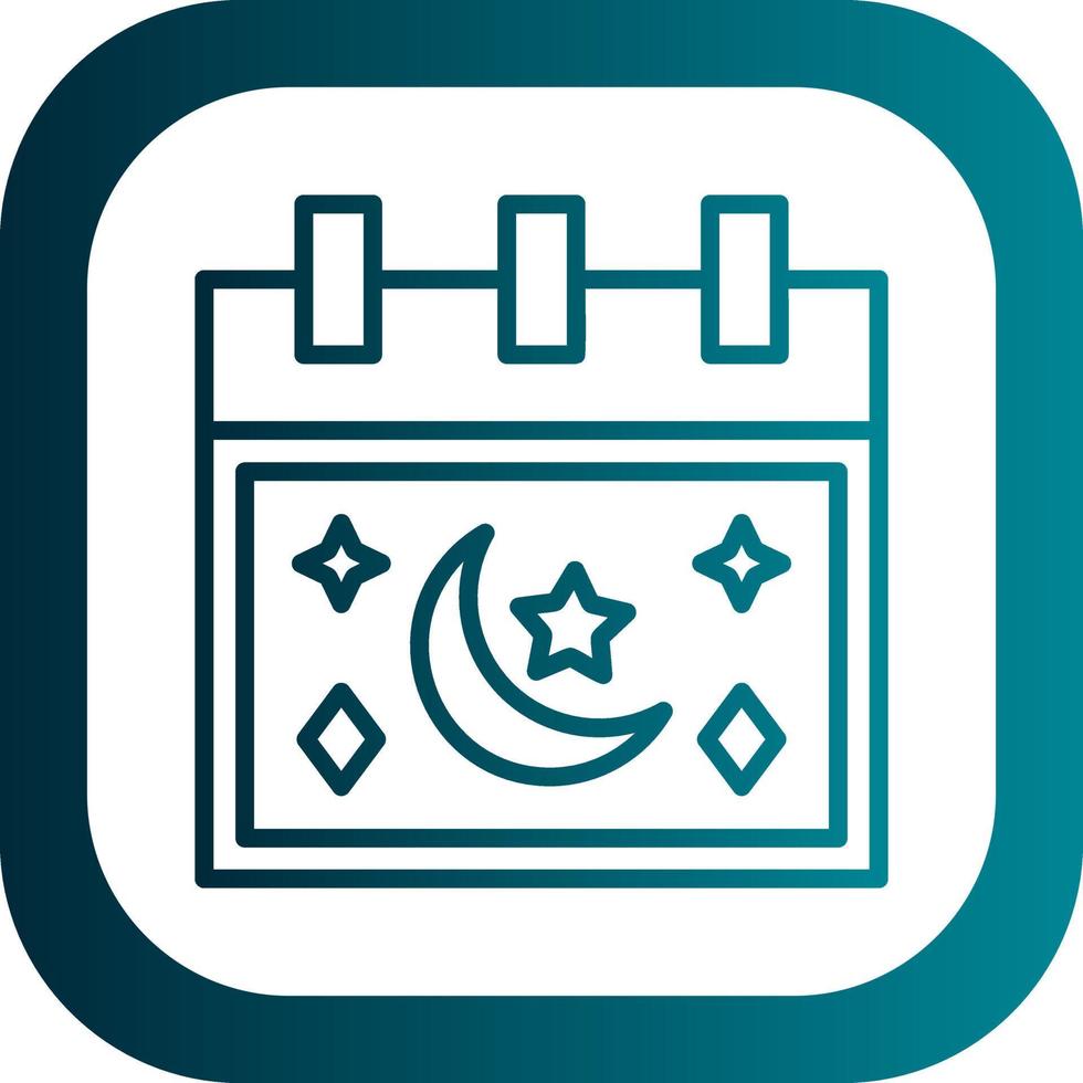 Ramadan Calendar Vector Icon Design