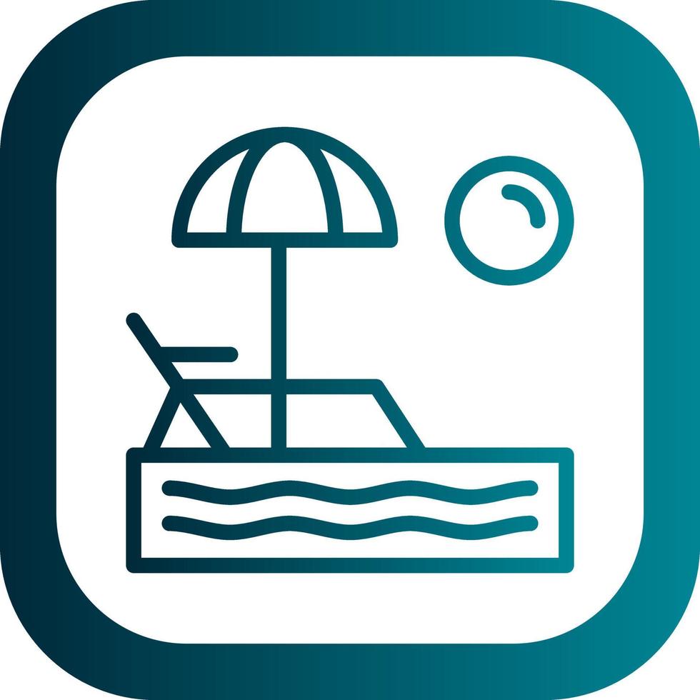 Beach Vector Icon Design