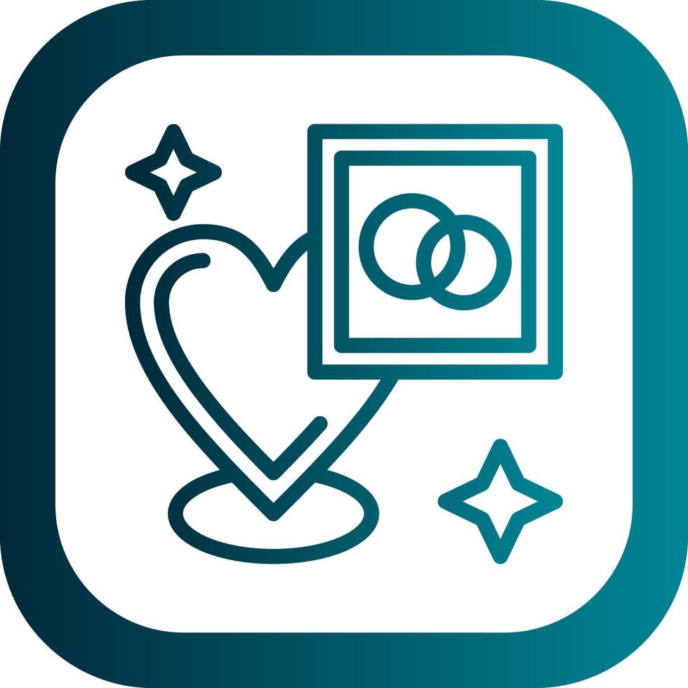Wedding Location Vector Icon Design