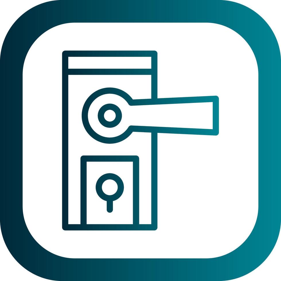 Door Knob Vector Icon Design