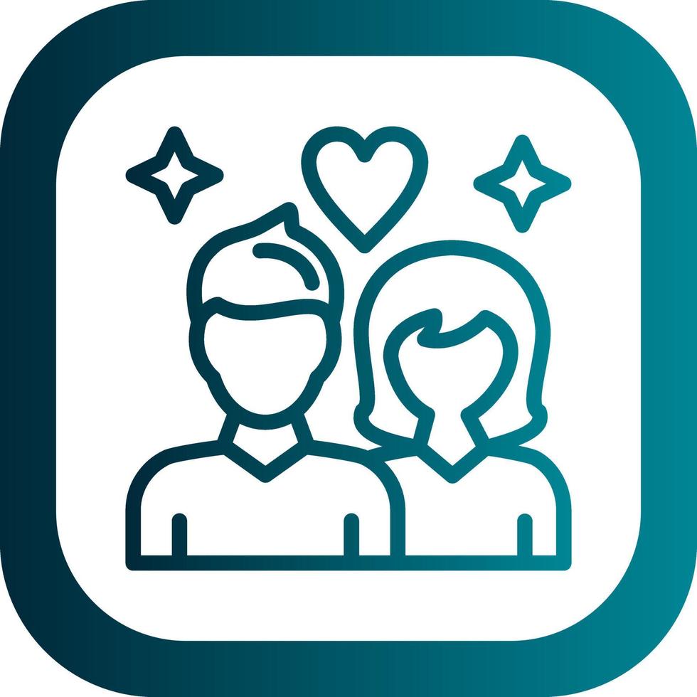 Couple Vector Icon Design