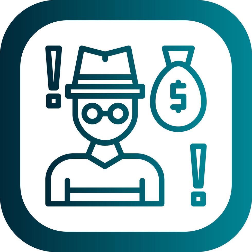 Robbery Vector Icon Design