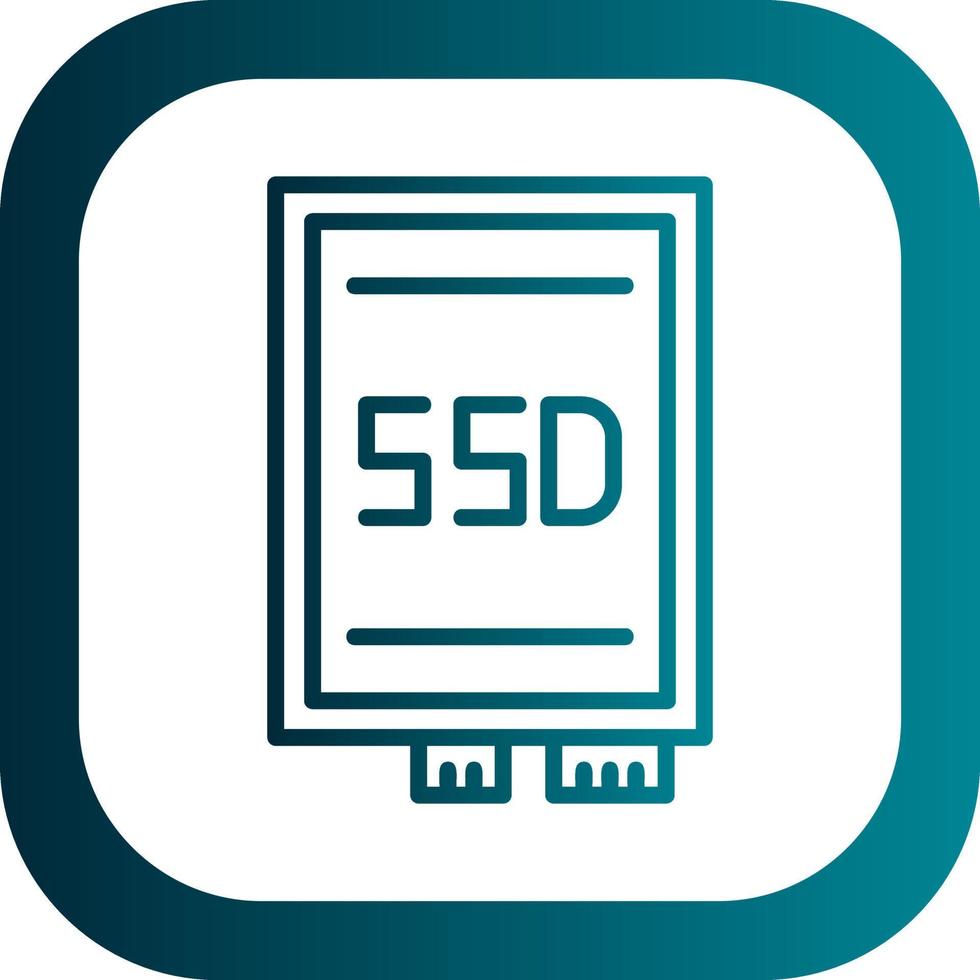 Ssd card Vector Icon Design