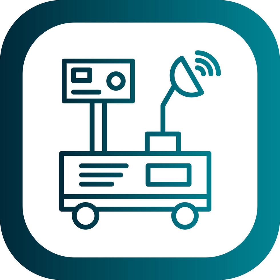 Mars Rover Vector Icon Design