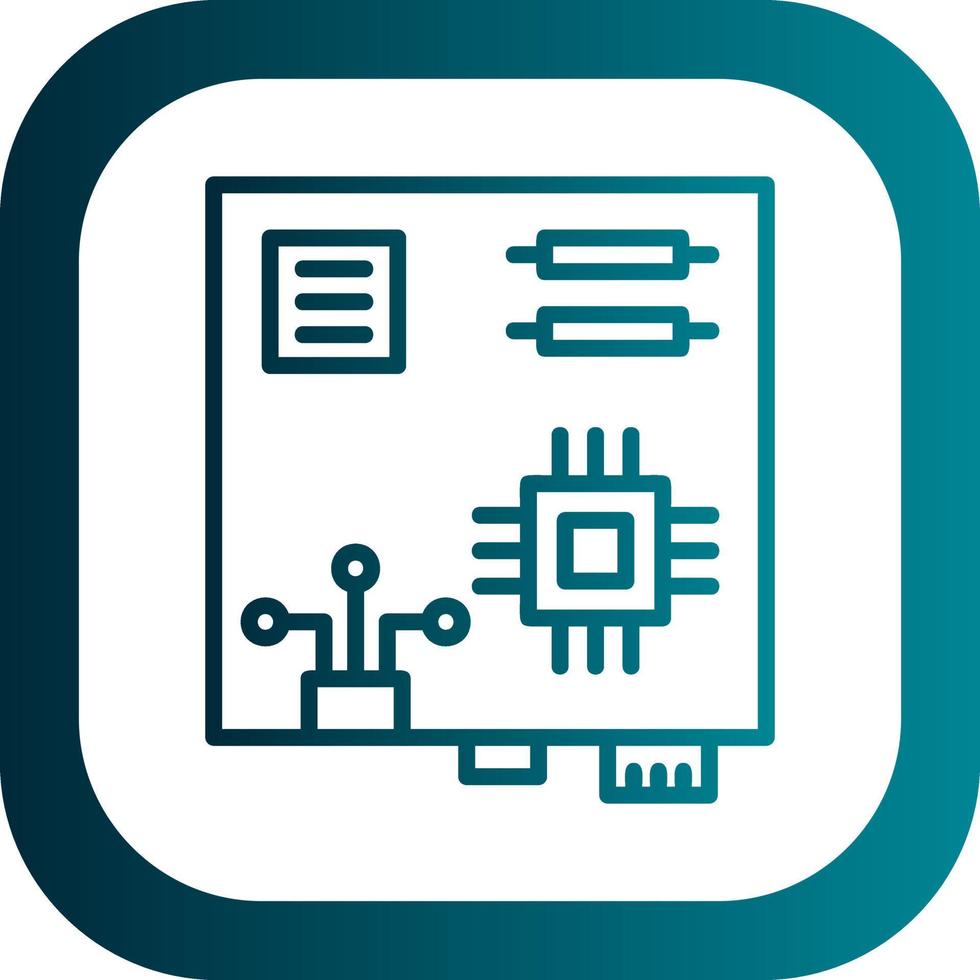 Motherboard Vector Icon Design