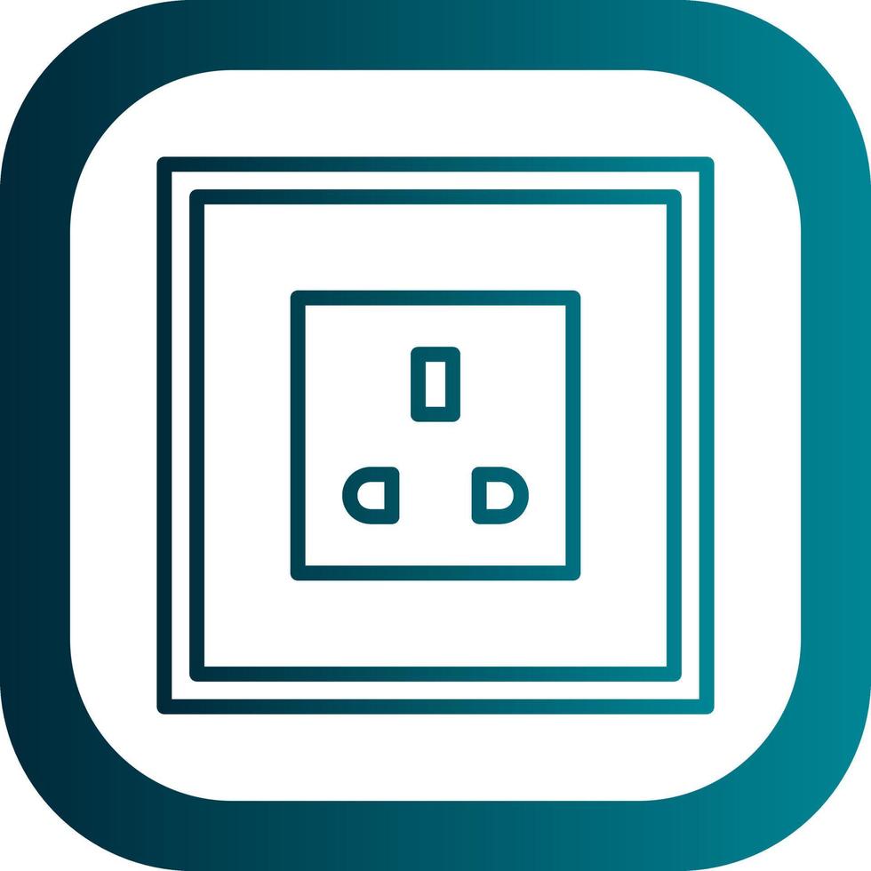 Power Socket Vector Icon Design