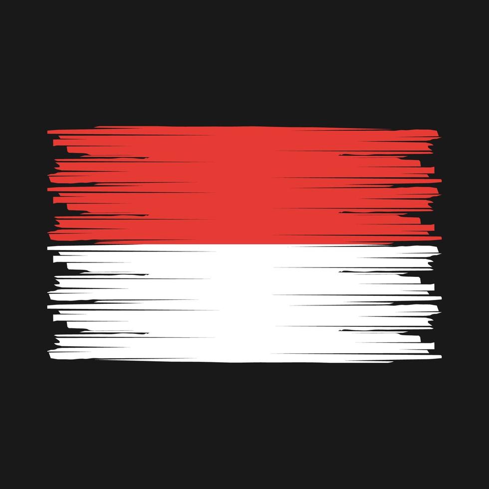 Indonesia Flag Brush vector