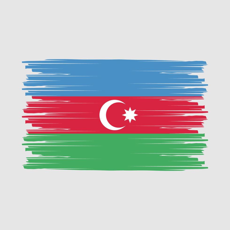 Azerbaijan Flag Brush vector