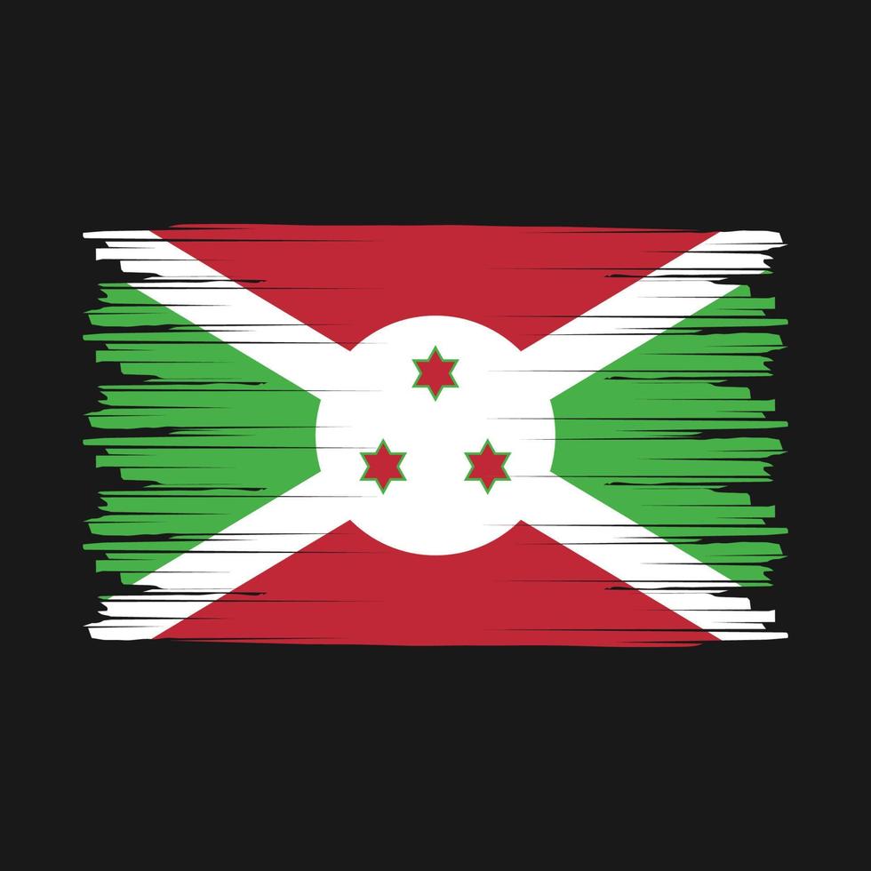 cepillo de la bandera de burundi vector