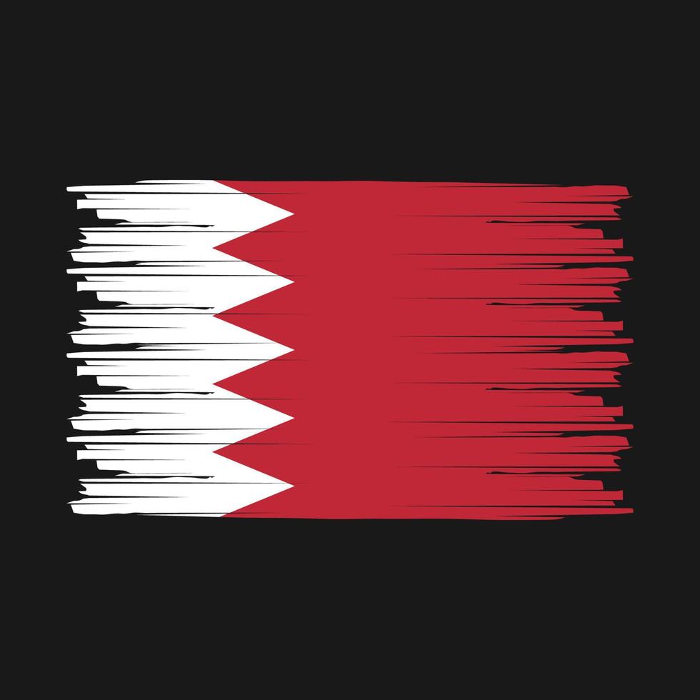 Bahrain Flag Brush vector