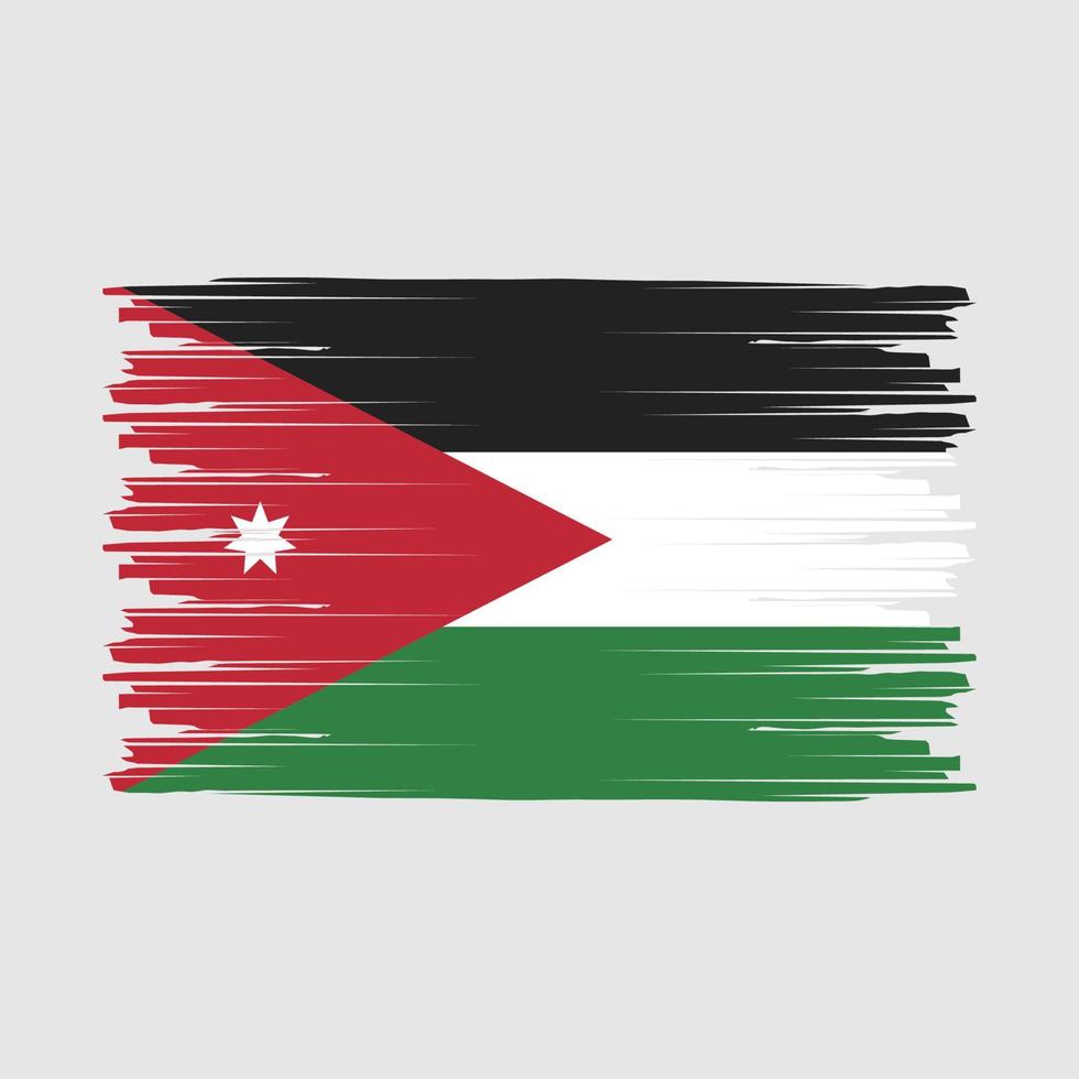 Jordan Flag Brush vector