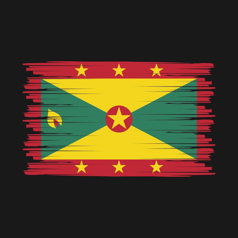Grenada Flag Brush vector
