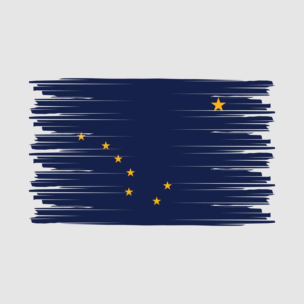 Alaska Flag Brush vector
