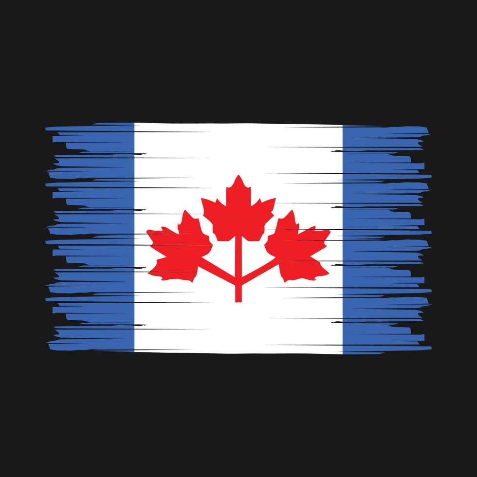 Canada Flag Brush vector
