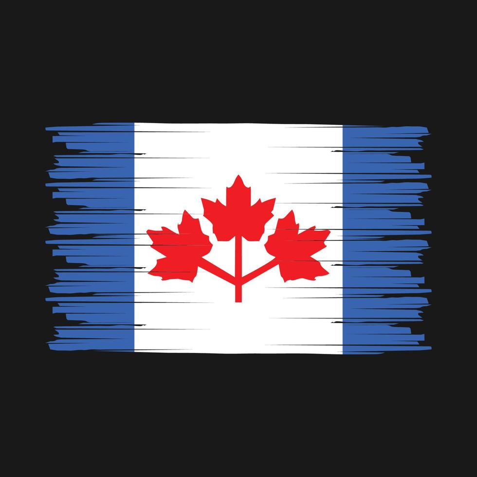 Canada Flag Brush vector