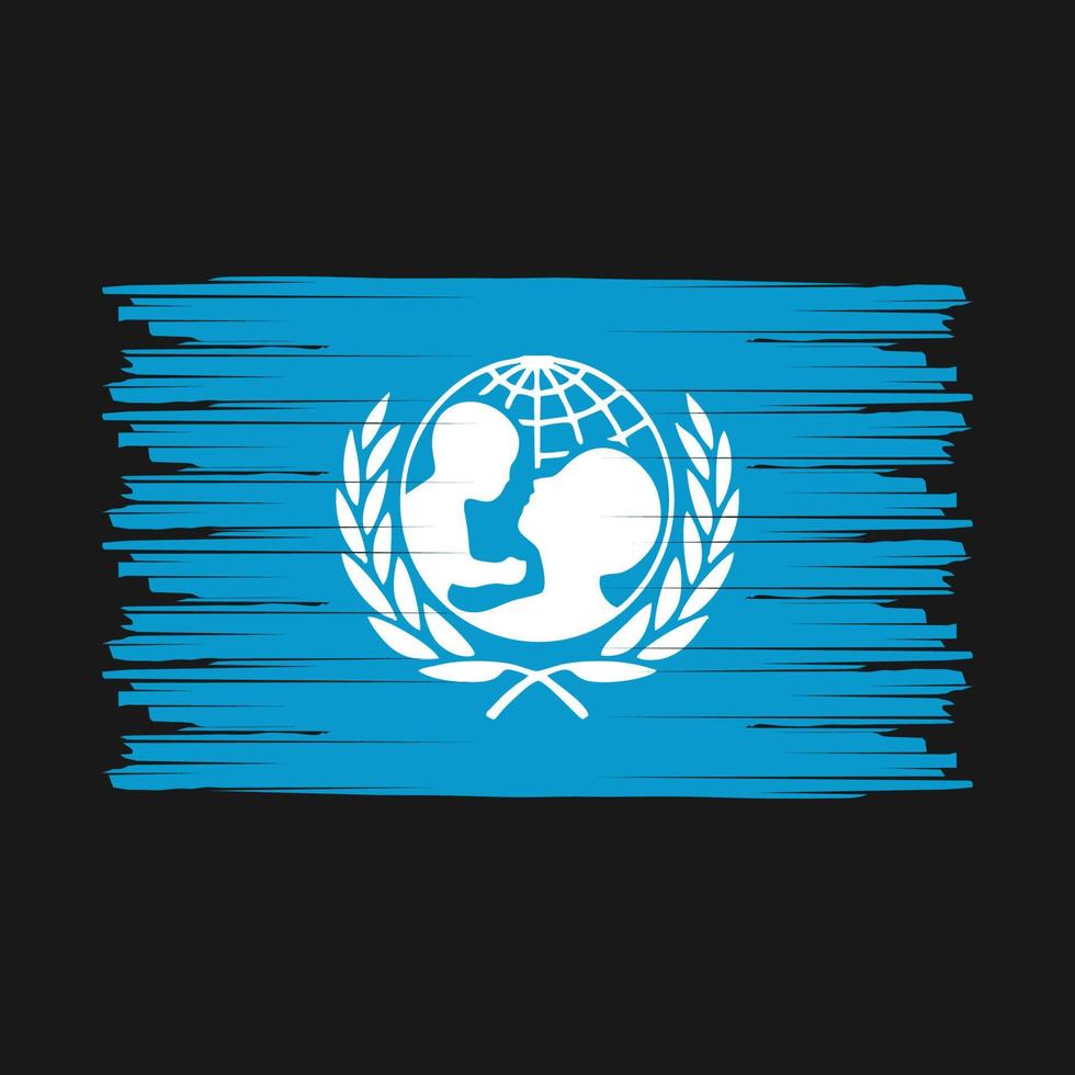 Unicef Flag Brush vector