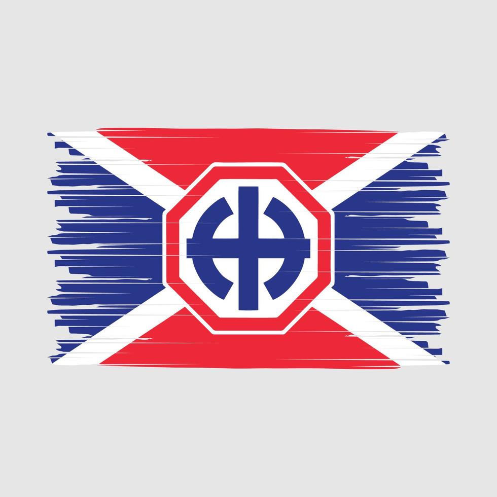 Soviet Flag Brush vector