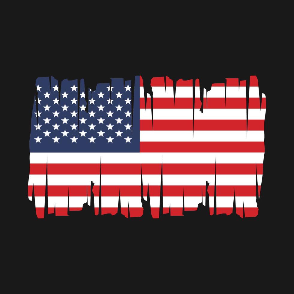 American Flag Vector Illustration