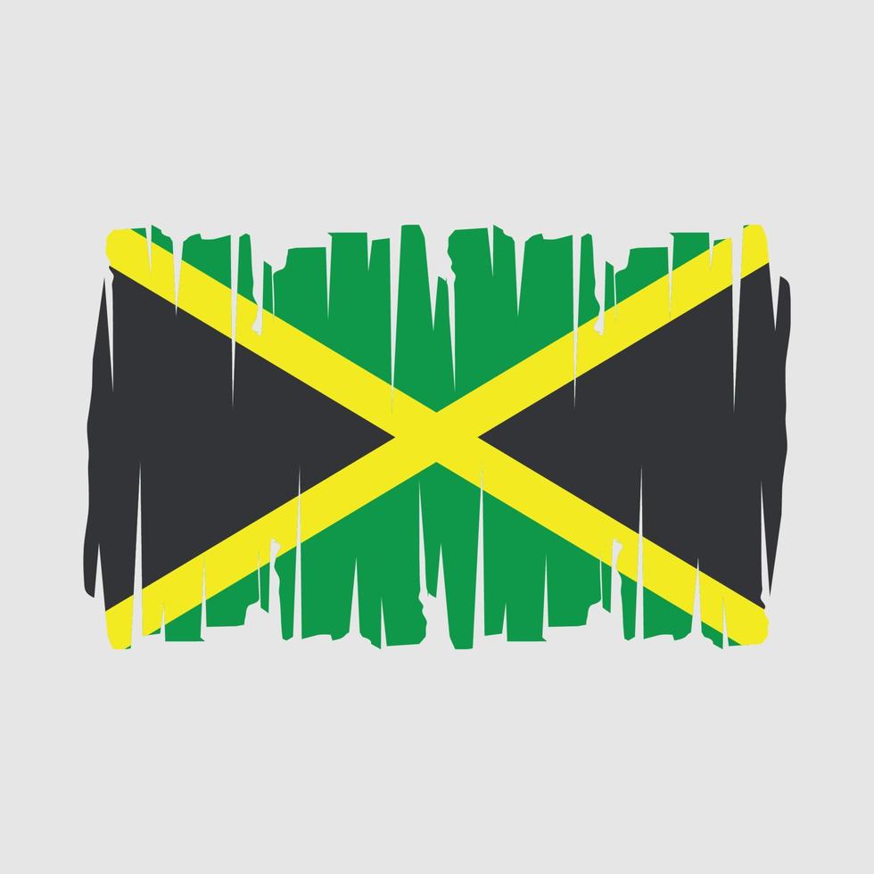 Jamaica Flag Vector Illustration
