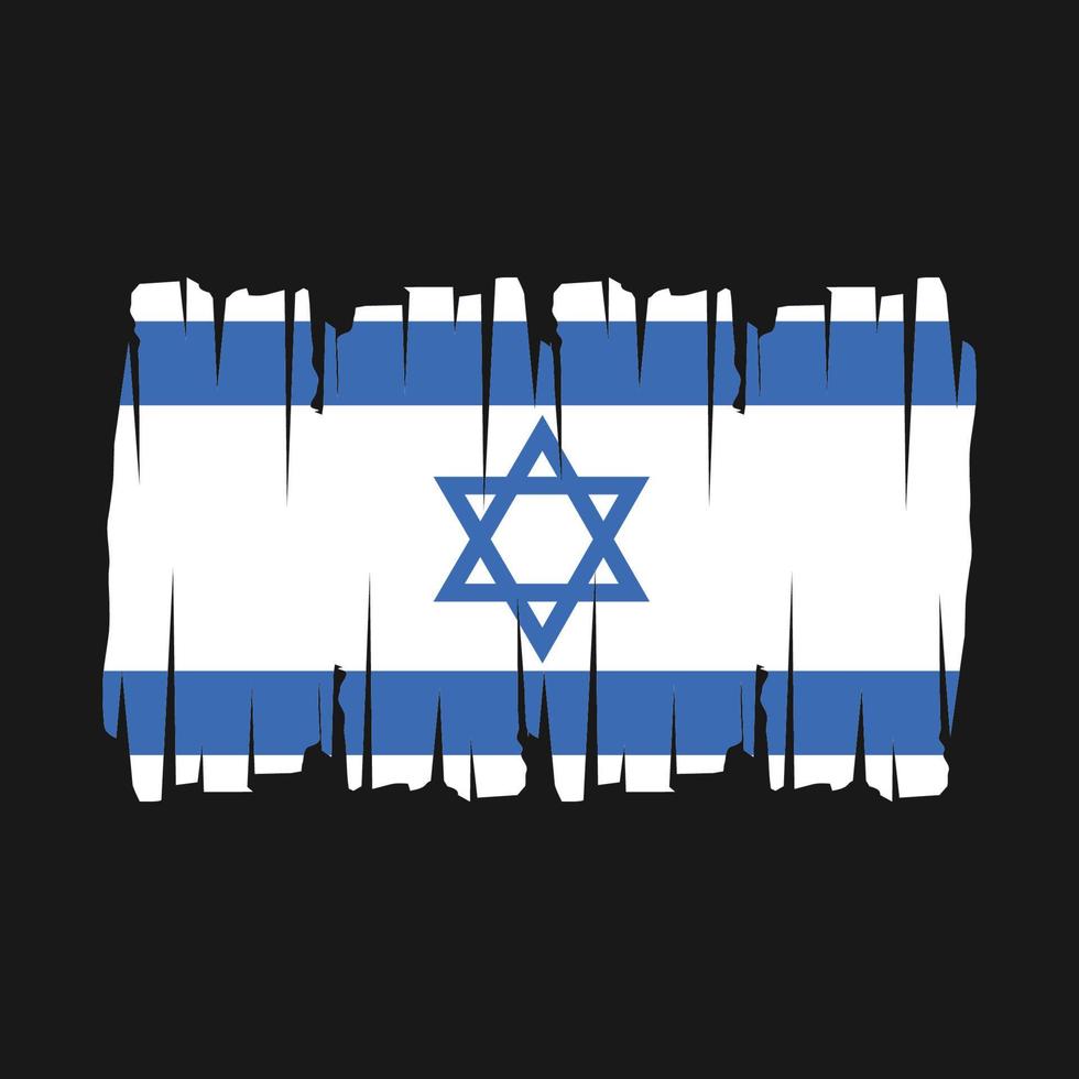 Israel bandera vector ilustración