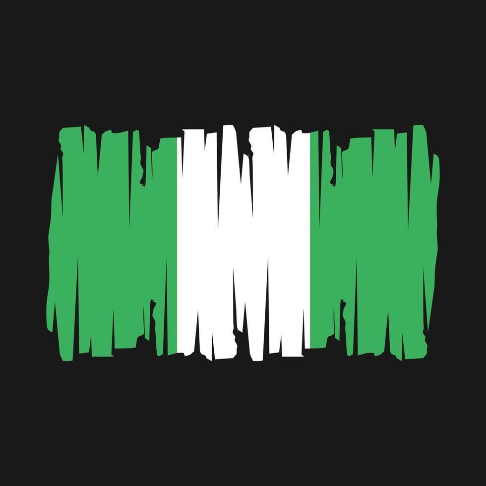 Nigeria Flag Vector Illustration