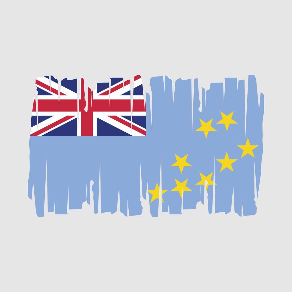 Tuvalu Flag Vector Illustration