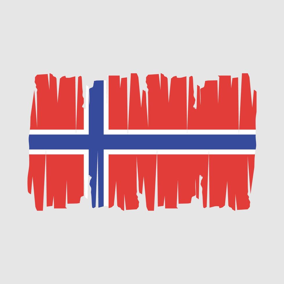 Norway Flag Vector Illustration