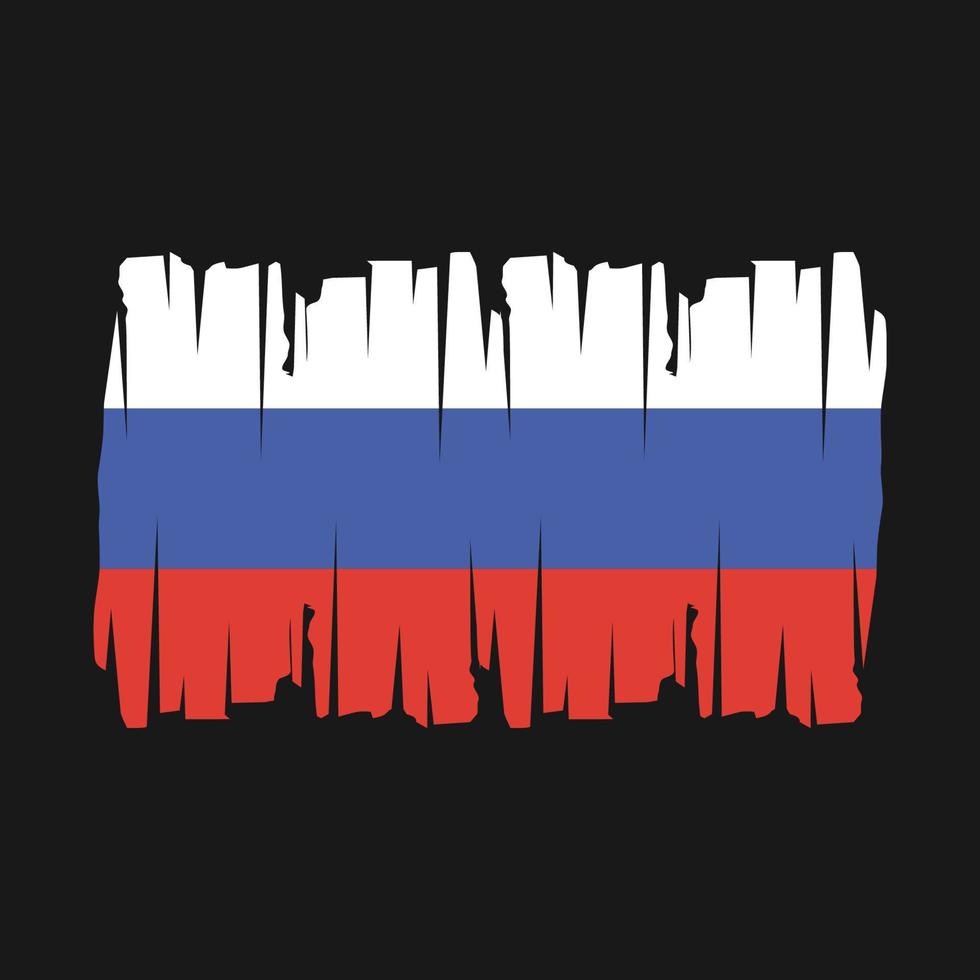 Rusia bandera vector ilustración