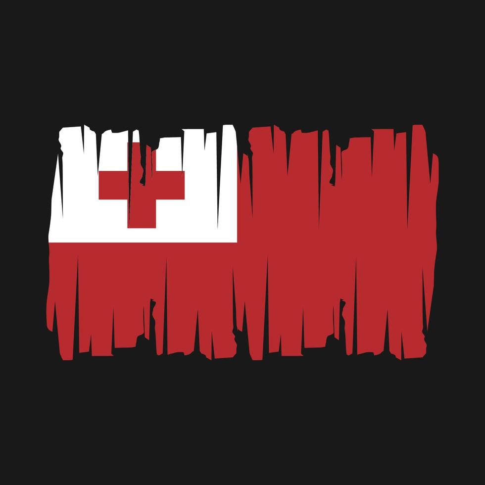 Tonga Flag Vector Illustration