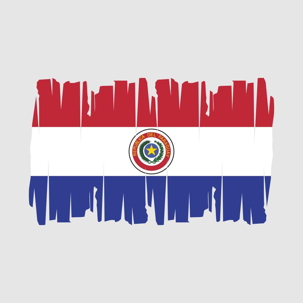 Paraguay Flag Vector Illustration