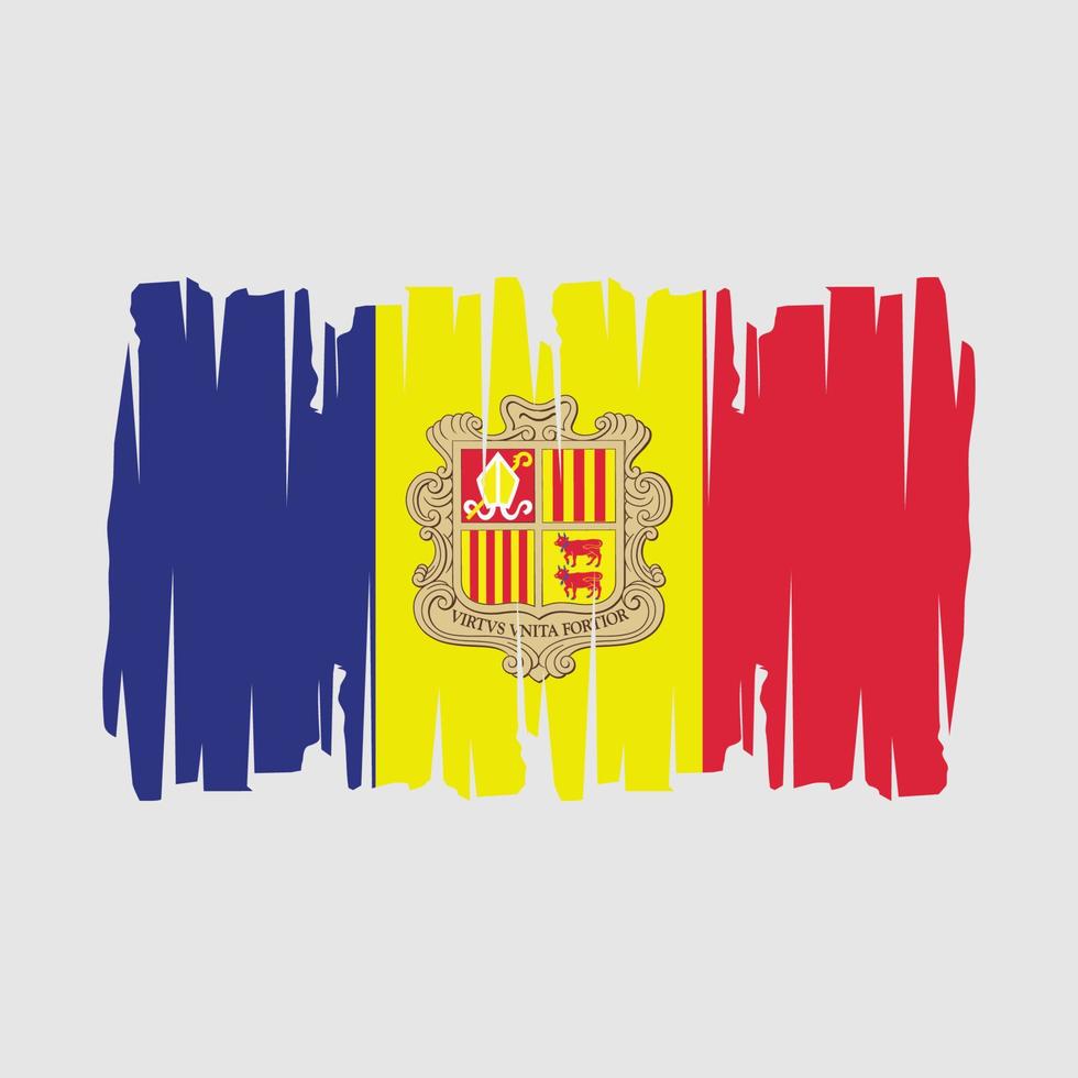 Andorra Flag Vector Illustration