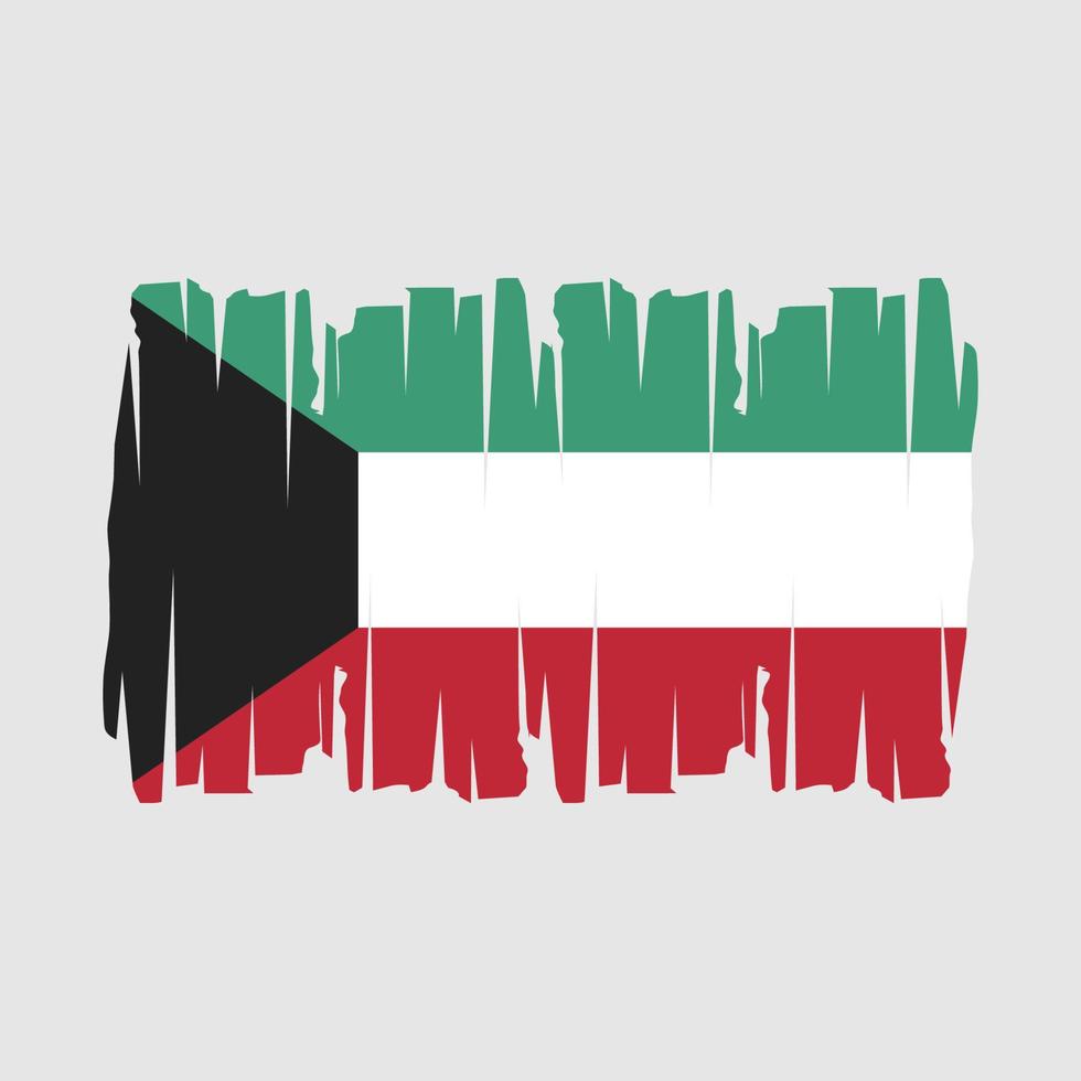 Kuwait Flag Vector Illustration