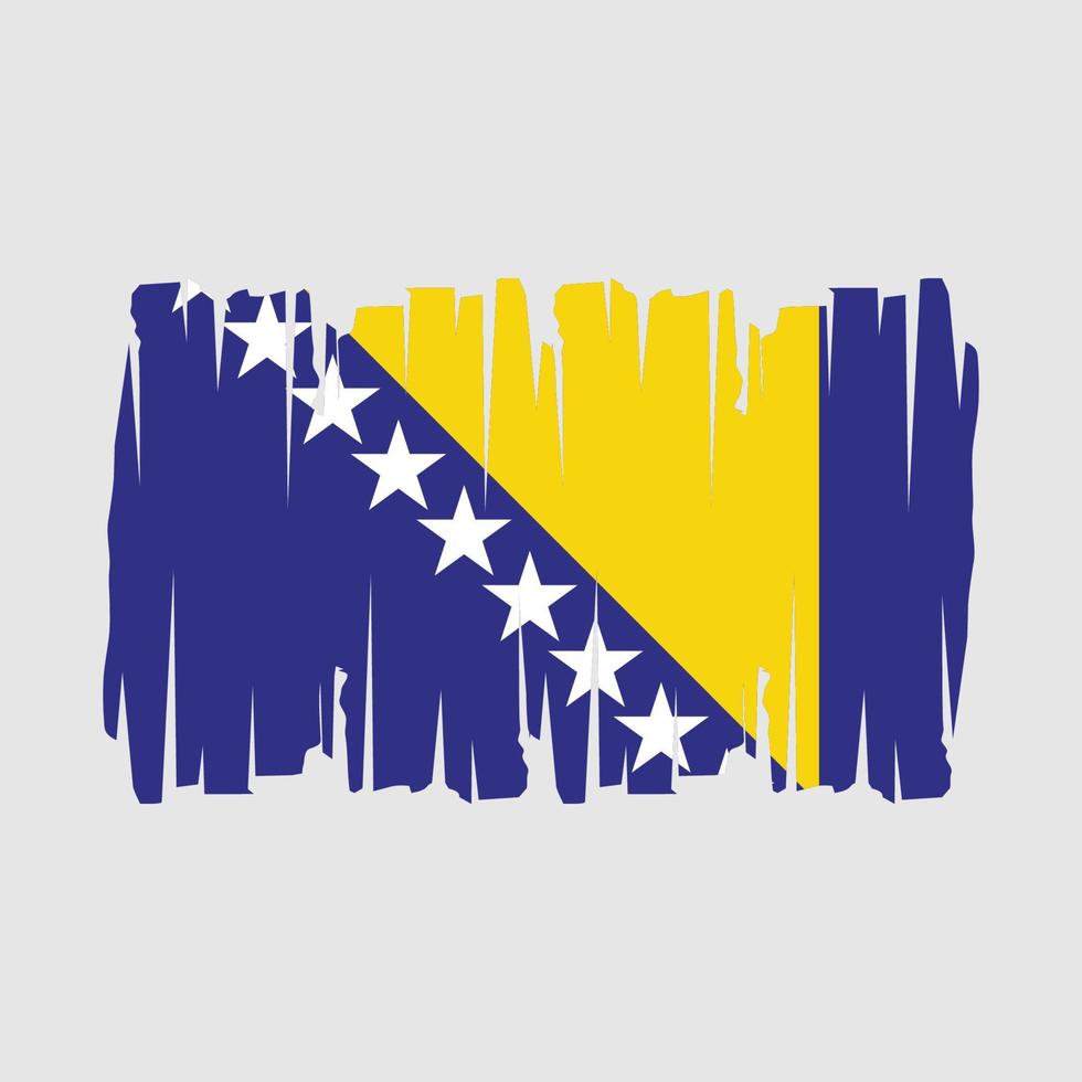 Bosnia Flag Vector Illustration