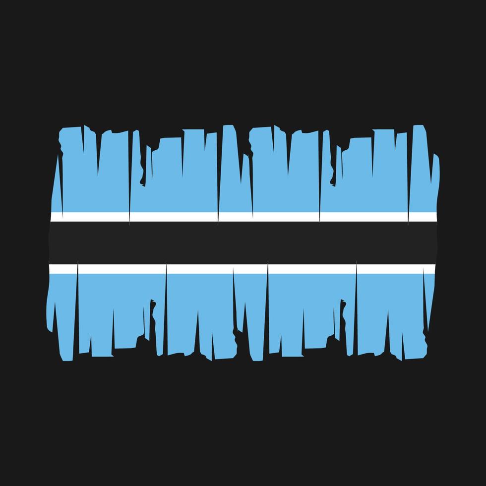 Botswana Flag Vector Illustration
