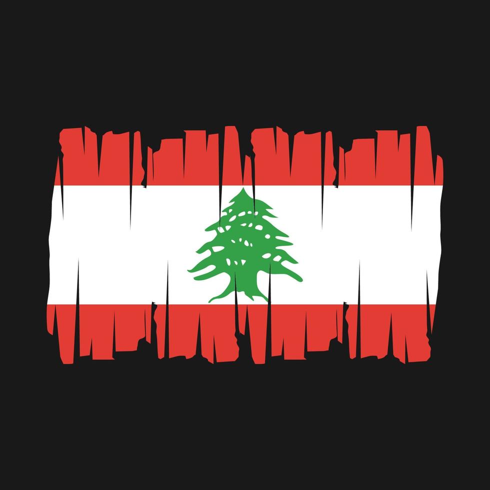 Lebanon Flag Vector Illustration