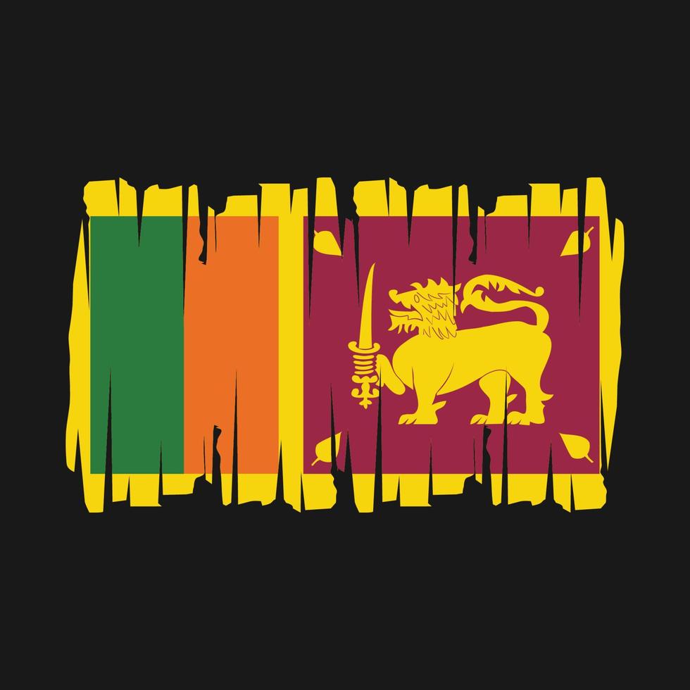 Sri Lanka Flag Vector Illustration