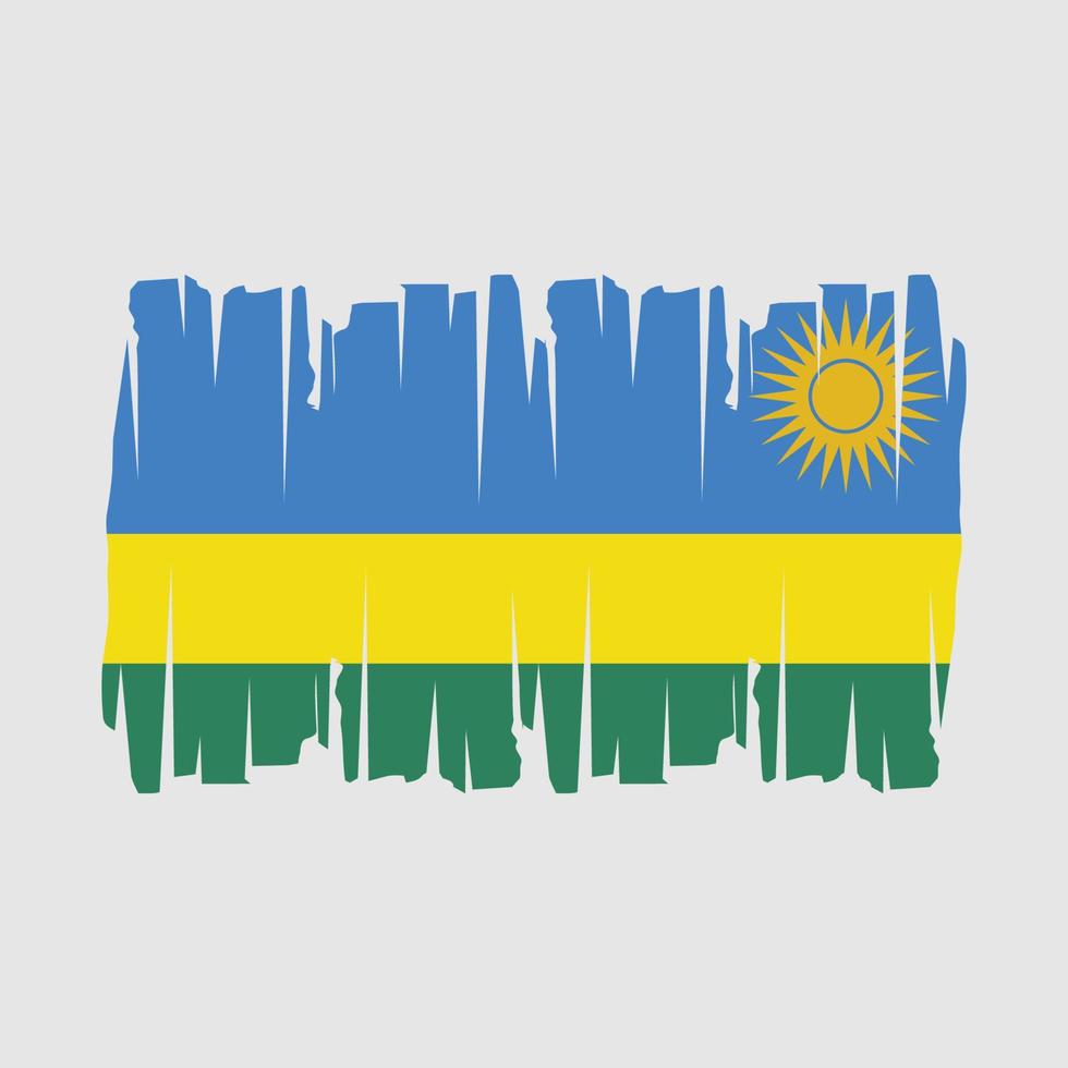 Rwanda Flag Vector Illustration