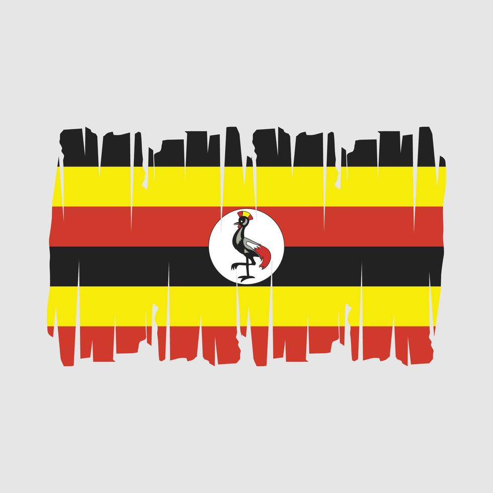 Uganda Flag Vector Illustration
