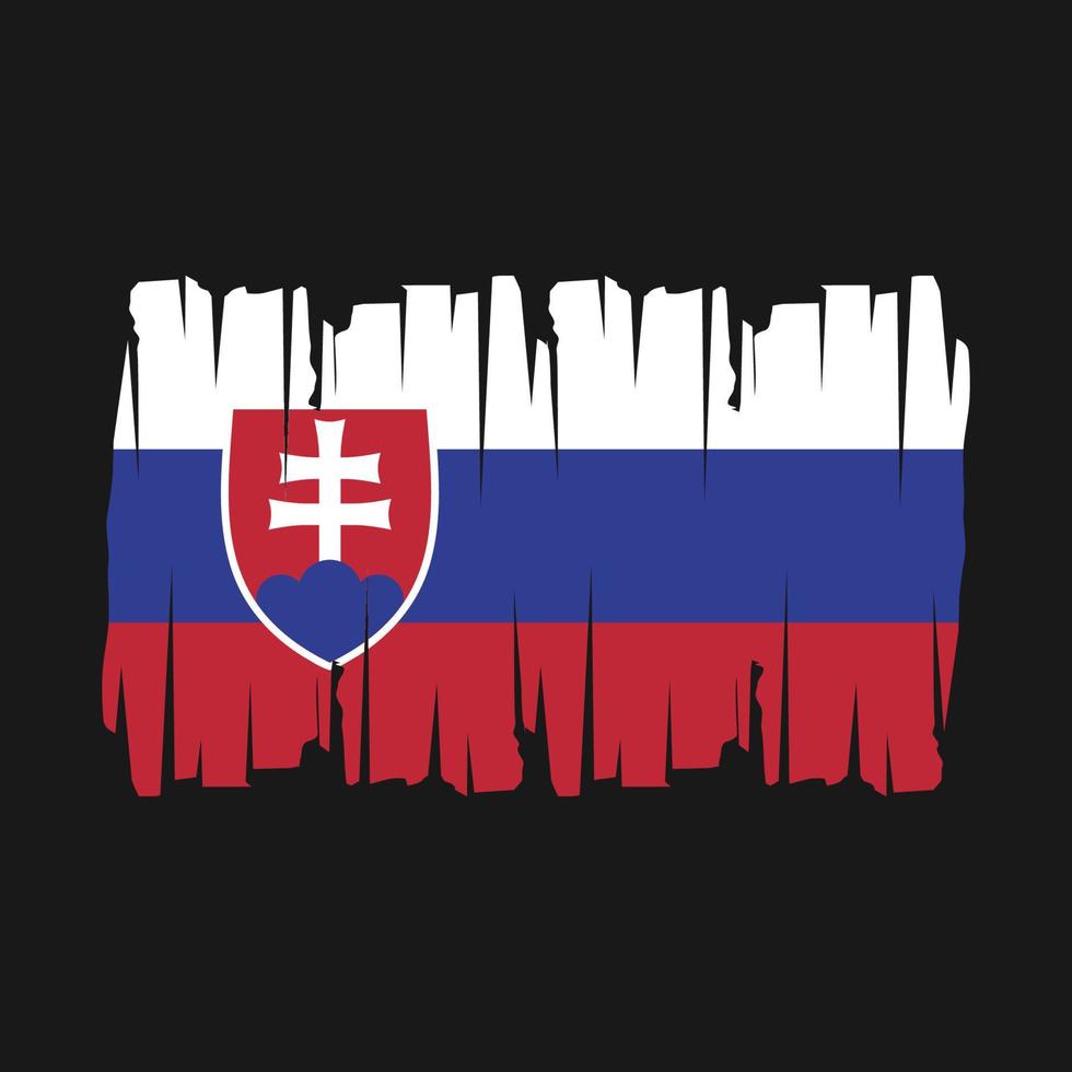 Slovakia Flag Vector Illustration