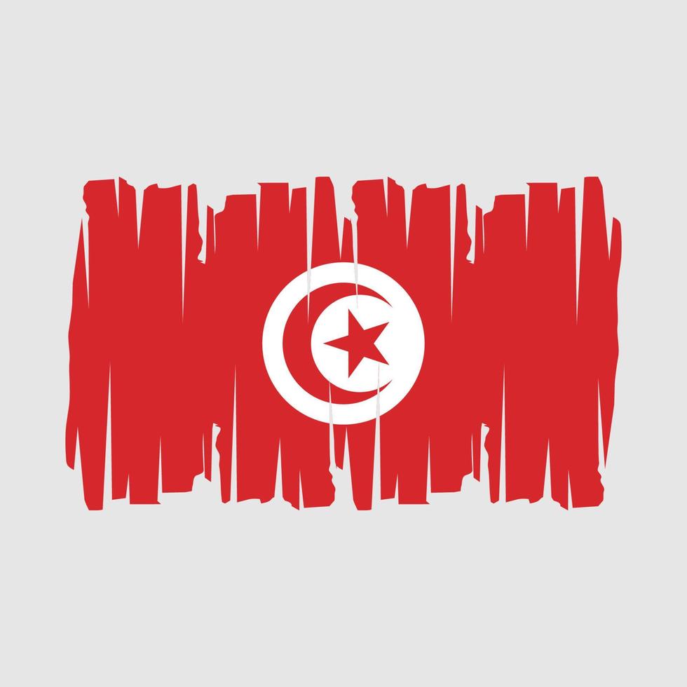 Tunisia Flag Vector Illustration