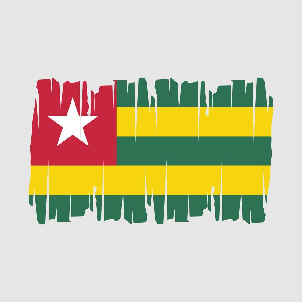 Togo Flag Vector Illustration