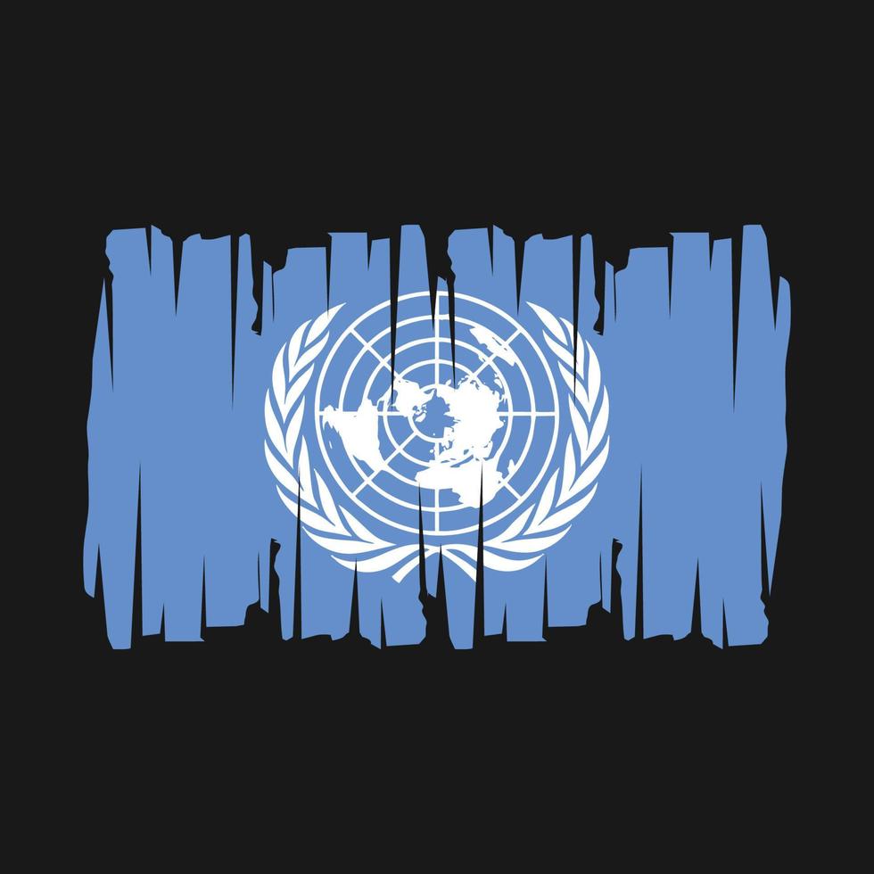 United Nations Flag Vector Illustration