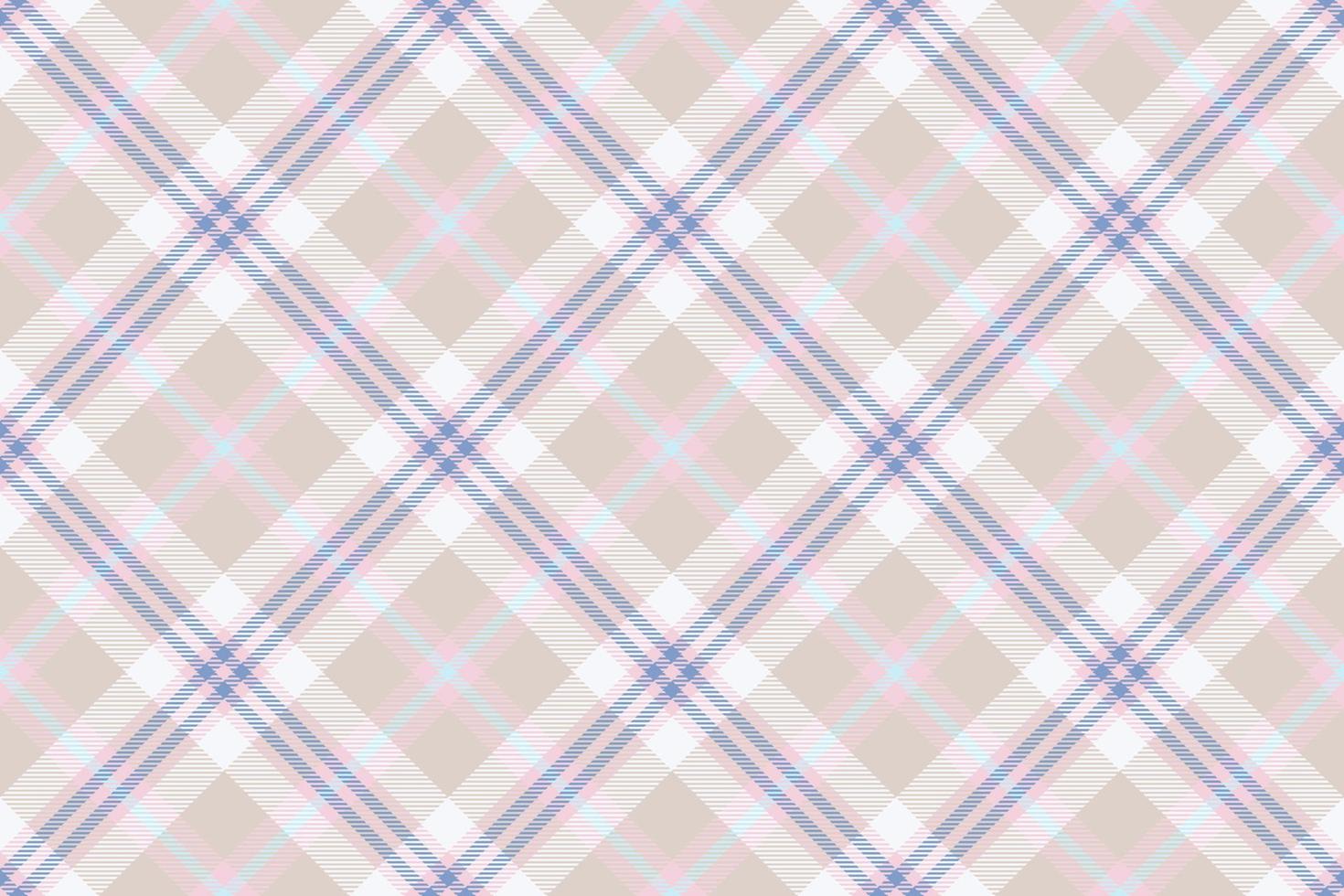 Tartan plaid background, diagonal check seamless pattern. Vector fabric texture for textile print, wrapping paper, gift card, wallpaper.
