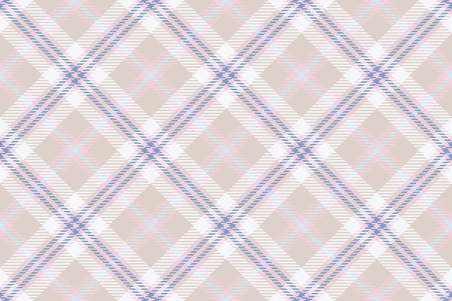 Tartan plaid background, diagonal check seamless pattern. Vector fabric texture for textile print, wrapping paper, gift card, wallpaper.